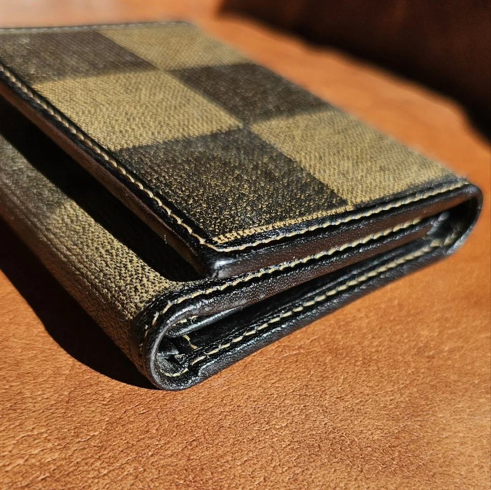 Fendi Tri-Fold Pequin Small Wallet